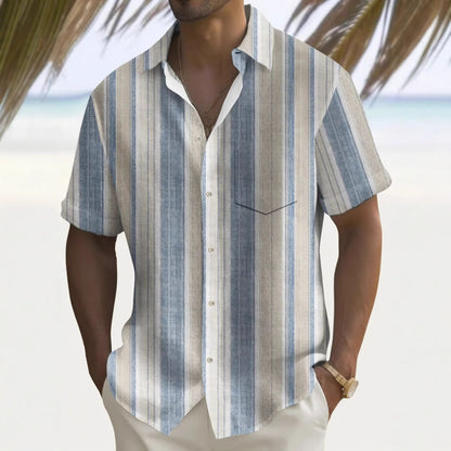 The 'Artisan-Flow' Multicolor Relaxed Leisure Shirt