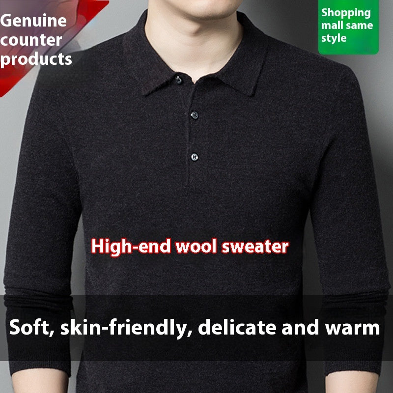 The 'Legacy' Warm Knitted Long-Sleeve Polo