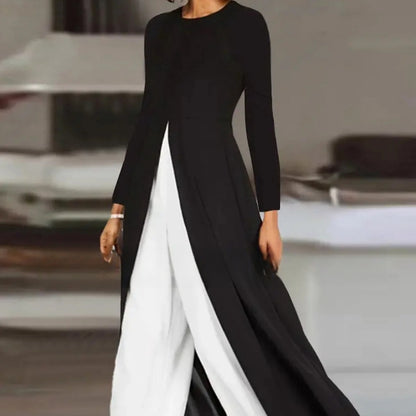 The 'Modern-Muse' High-Slit Tunic & Trouser Set