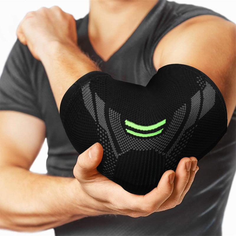 Compression elbow sleeve for tendonitis pain relief

