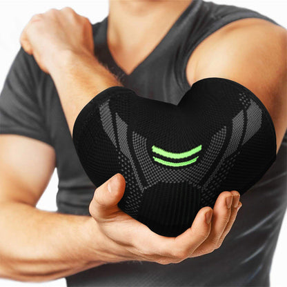 Compression elbow sleeve for tendonitis pain relief


