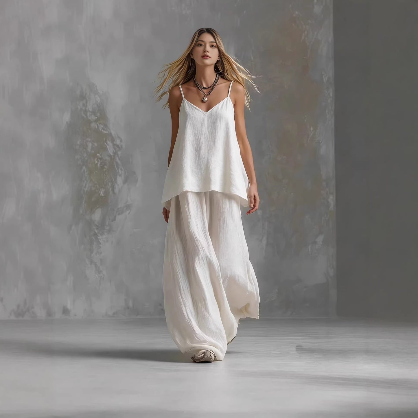The 'Jungle-Escape' Tropical Wide-Leg Co-ord