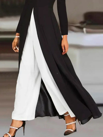 The 'Modern-Muse' High-Slit Tunic & Trouser Set