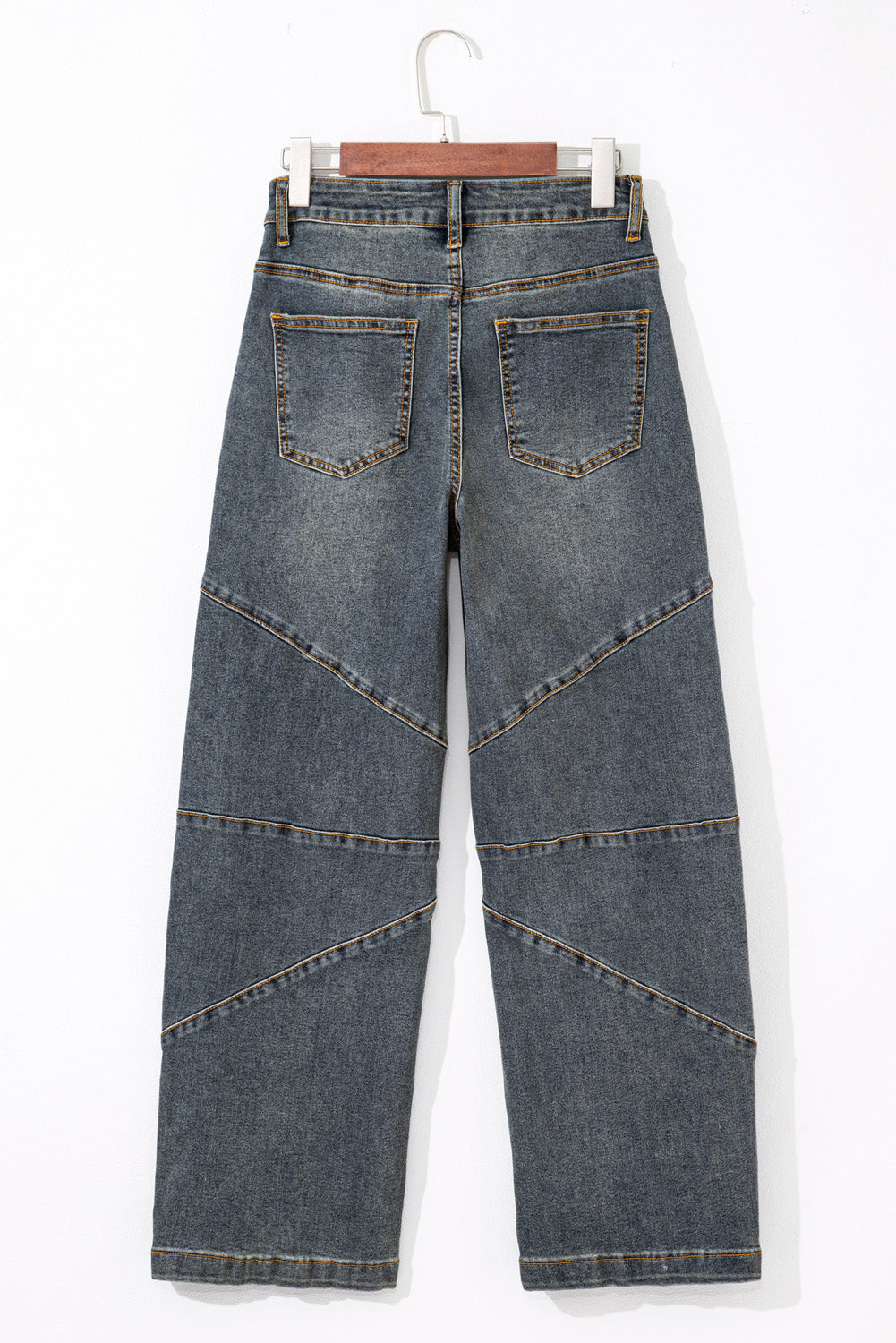 The 'Vogue' Criss-Cross High-Waist Straight Jeans