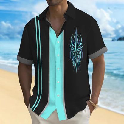 The 'Artisan-Flow' Multicolor Relaxed Leisure Shirt