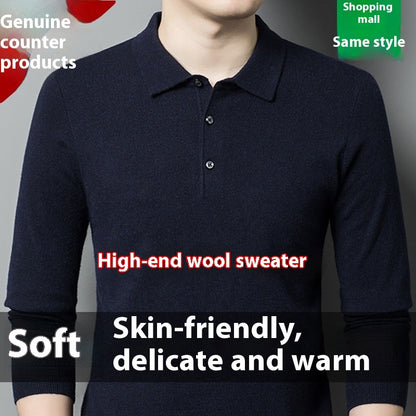 The 'Legacy' Warm Knitted Long-Sleeve Polo