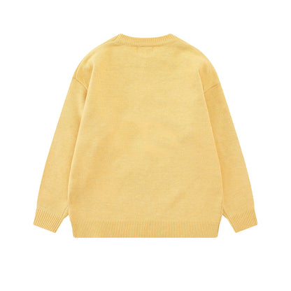 Starfish pattern embroidered sweater