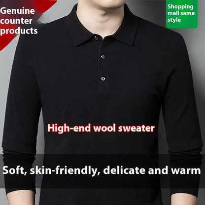 The 'Legacy' Warm Knitted Long-Sleeve Polo