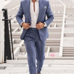 The 'Premier' Single-Breasted One-Button Suit Set