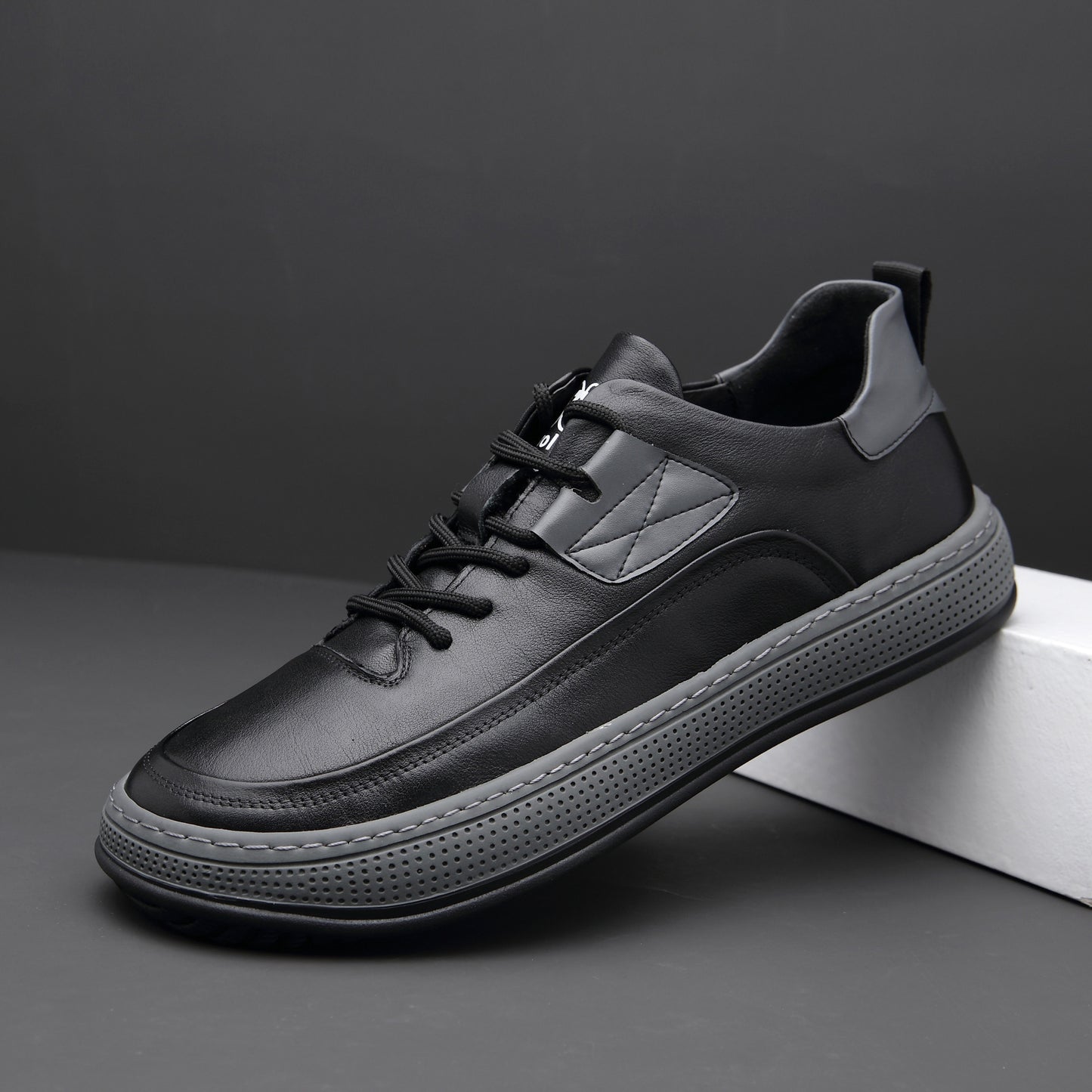 The 'Daily-Classic' Versatile Faux Leather Sneakers