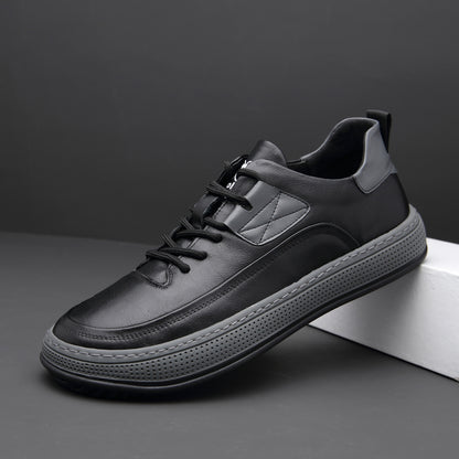 The 'Daily-Classic' Versatile Faux Leather Sneakers
