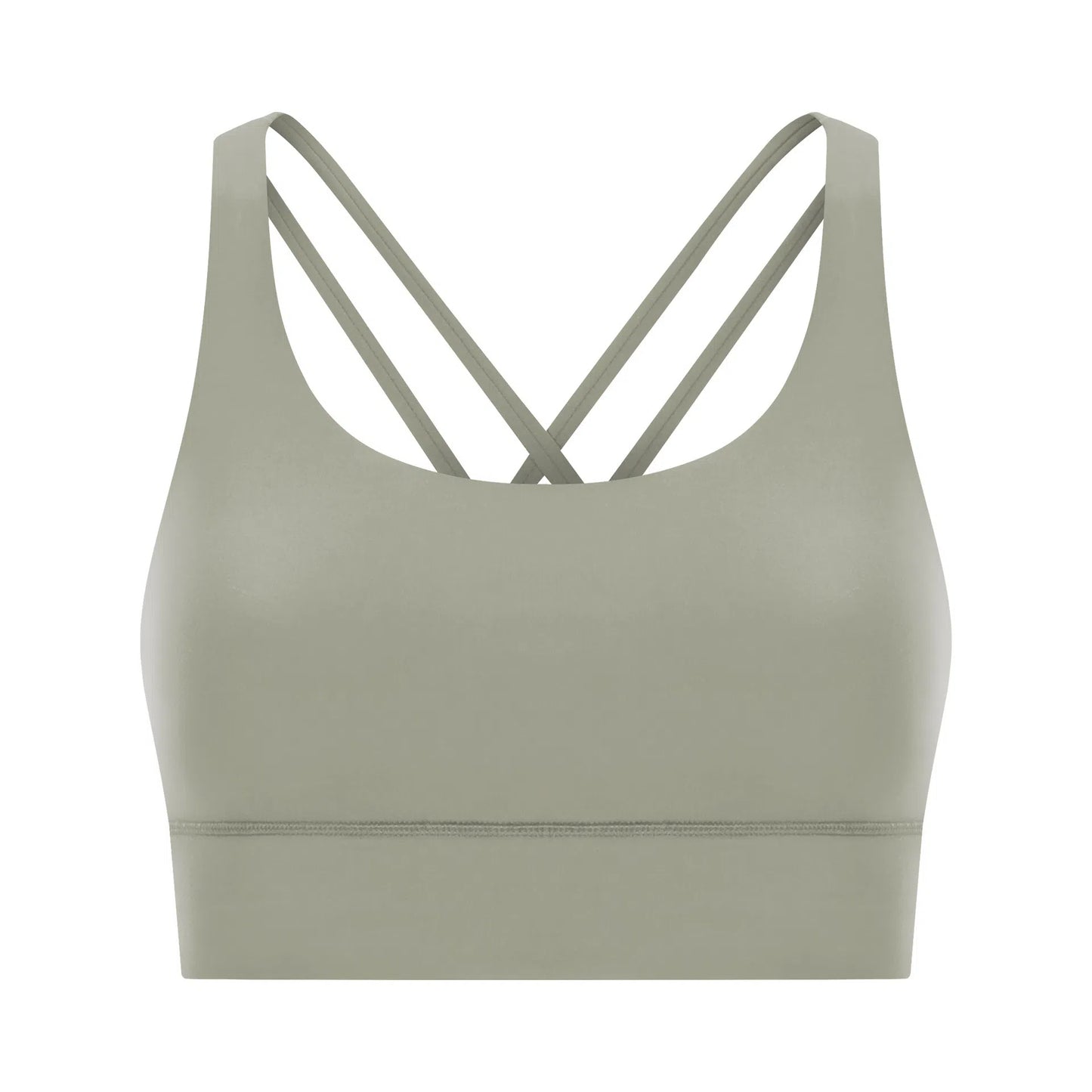 Cross back yoga bra brushed bare high-strength shock-absorbing gathering sports vest for women