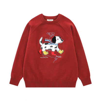 Rain boots spotted puppy sweater
