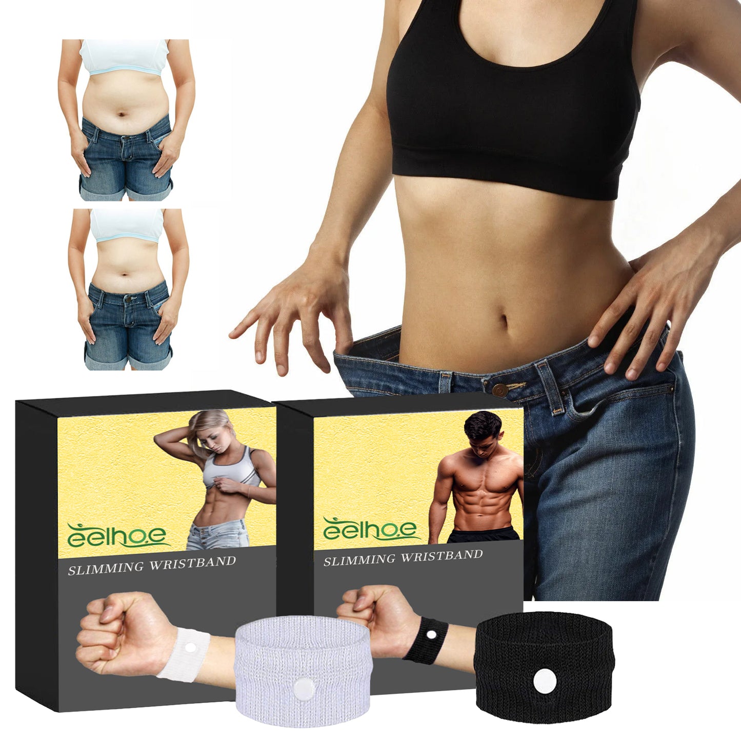 Slimming Wristband, Tighten Body Skin Arm Thigh Abdominal Fat Curve Body Shaping Bracelet