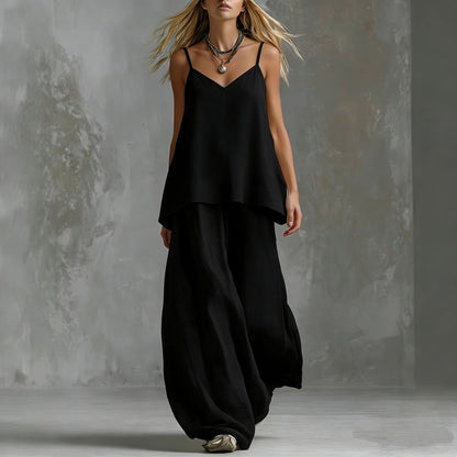 The 'Jungle-Escape' Tropical Wide-Leg Co-ord