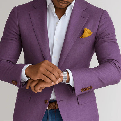 The 'Heritage' Single-Breasted Plaid Blazer