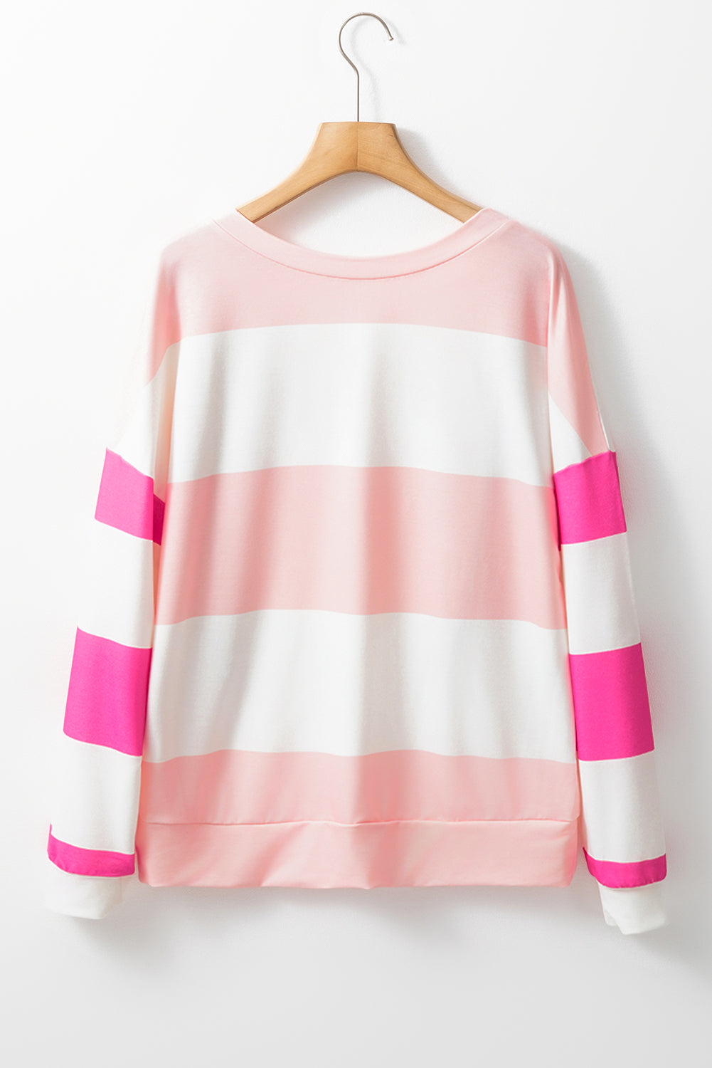 Women’s Pastel Colorblock Long Sleeve Top