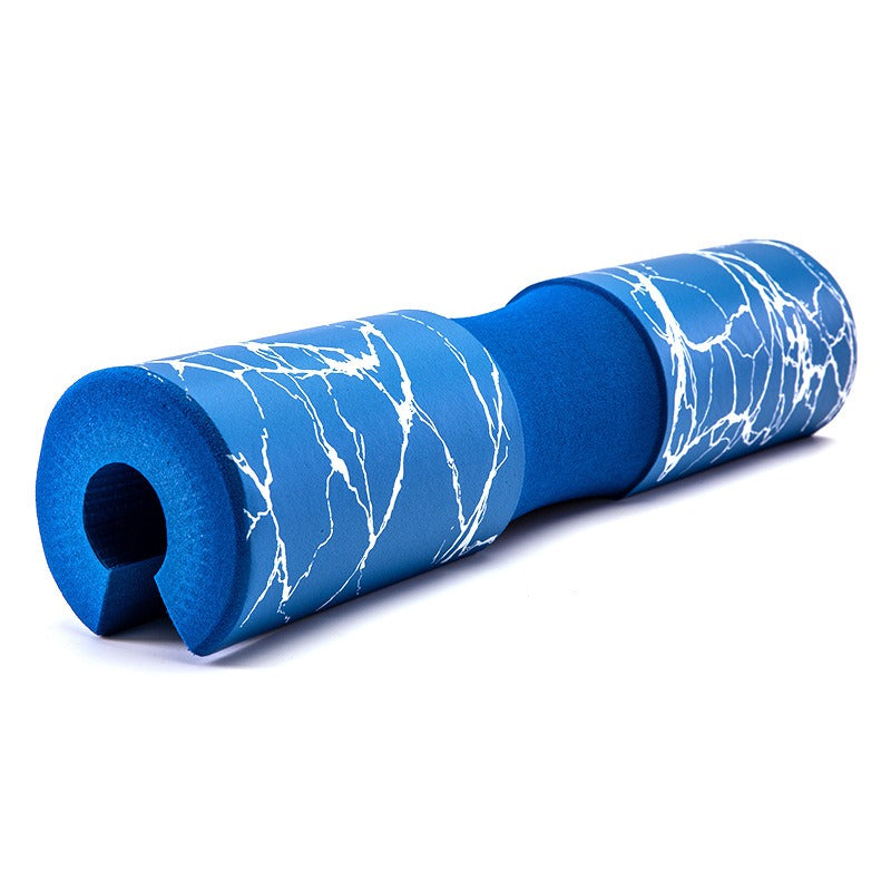 Protective foam cover for barbell shoulder comfort

