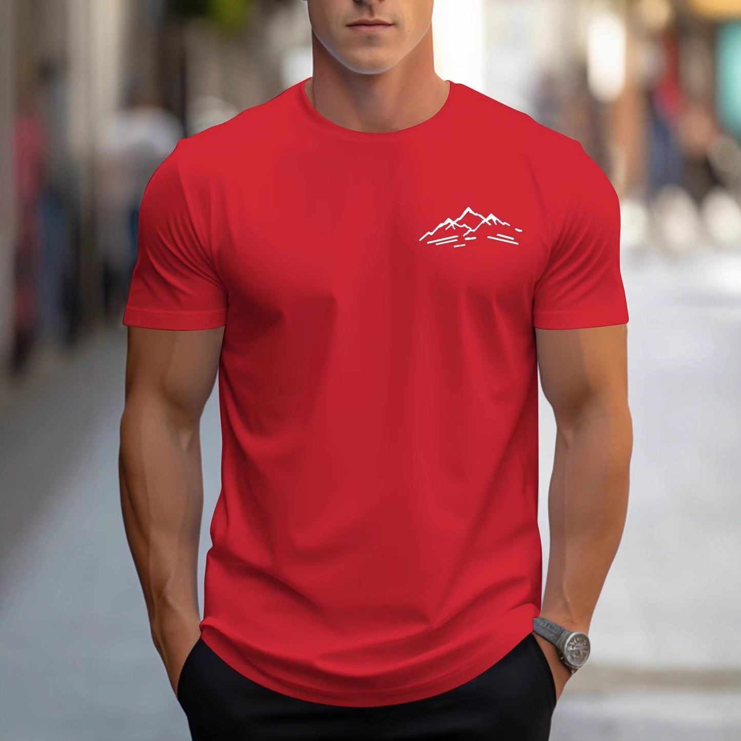 The 'Summit' Relaxed-Fit Cotton Mountain Tee