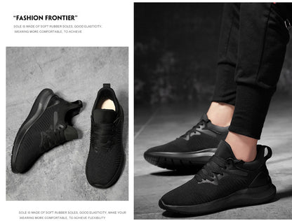 Men's shoes breathable men's casual shoes invisible height increasing shoes mesh sports shoes