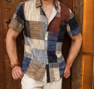 The 'Classic-Rewind' Retro Plaid Button-Down Shirt