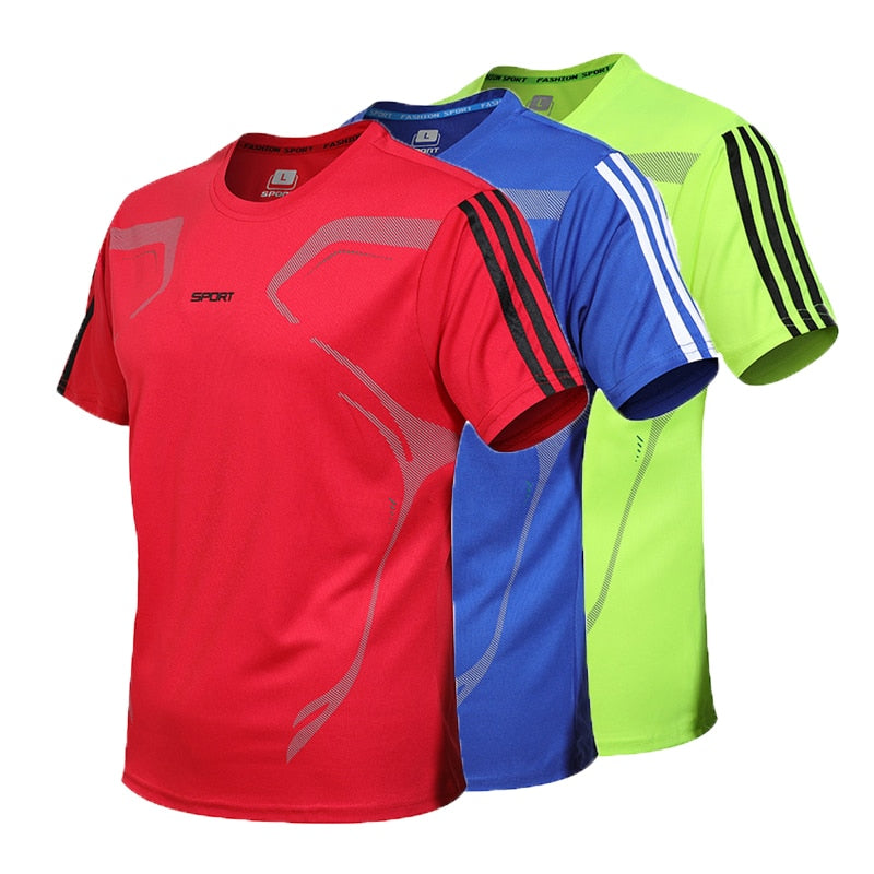 5XL Running T Shirt Sport GYM Tshirt Short Sleeve Football Basketball Tennis Shirt Quick Dry Fitness Sports Set Suits Sportswear