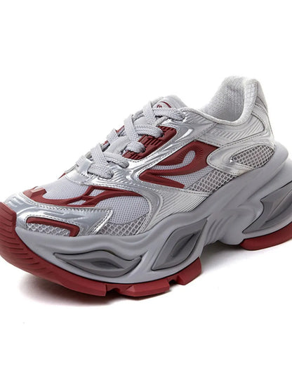 Lightweight women’s mesh platform trainers

