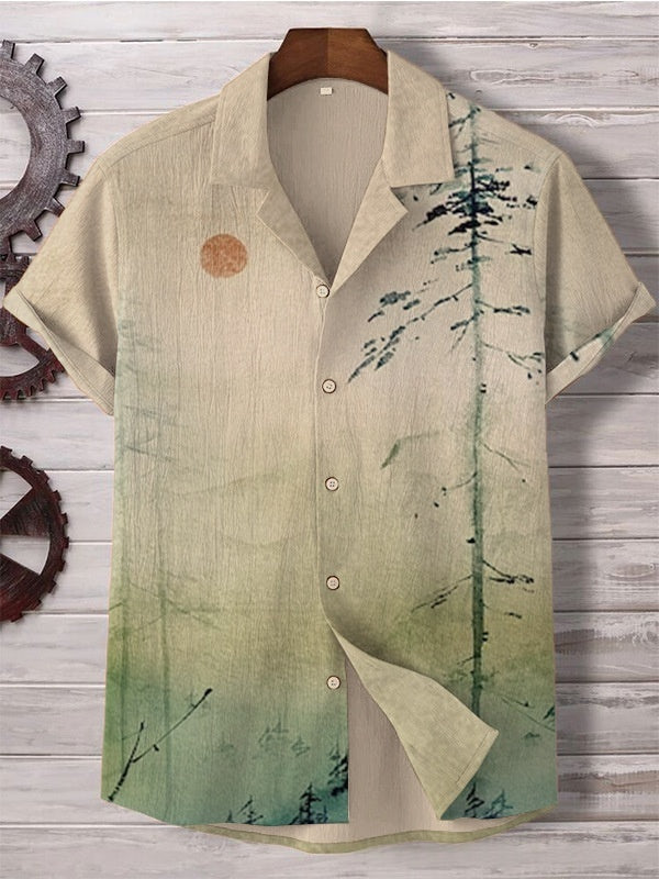 The 'Coastal-Flex' 4-Way Stretch Cuban Collar Shirt