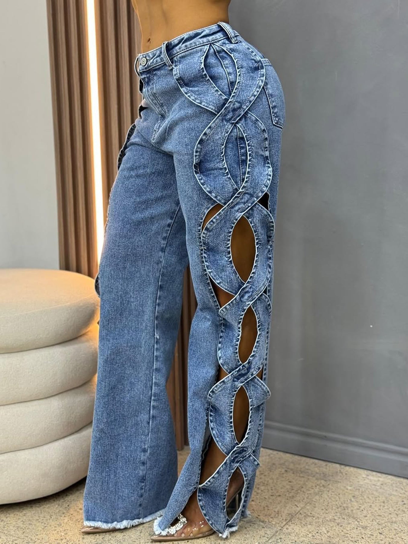 The 'Vixen' Side Cut-Out Sculpting Jeans