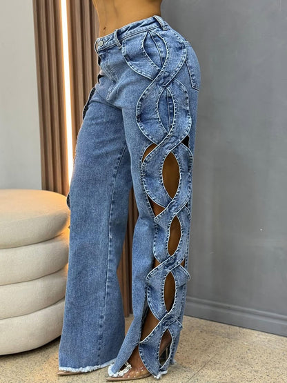 The 'Vixen' Side Cut-Out Sculpting Jeans