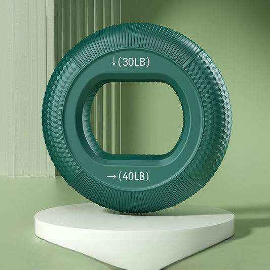 Adjustable silicone grip ring for hand strengthening

