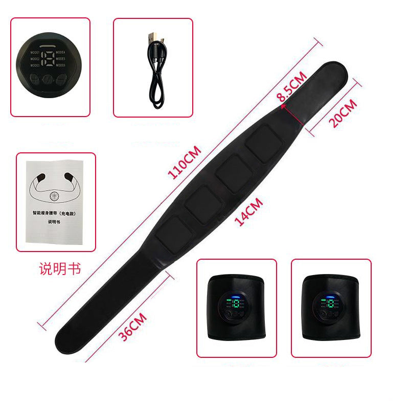 Gel-padded abdominal sticker for comfortable training

