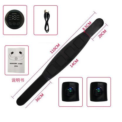 Gel-padded abdominal sticker for comfortable training

