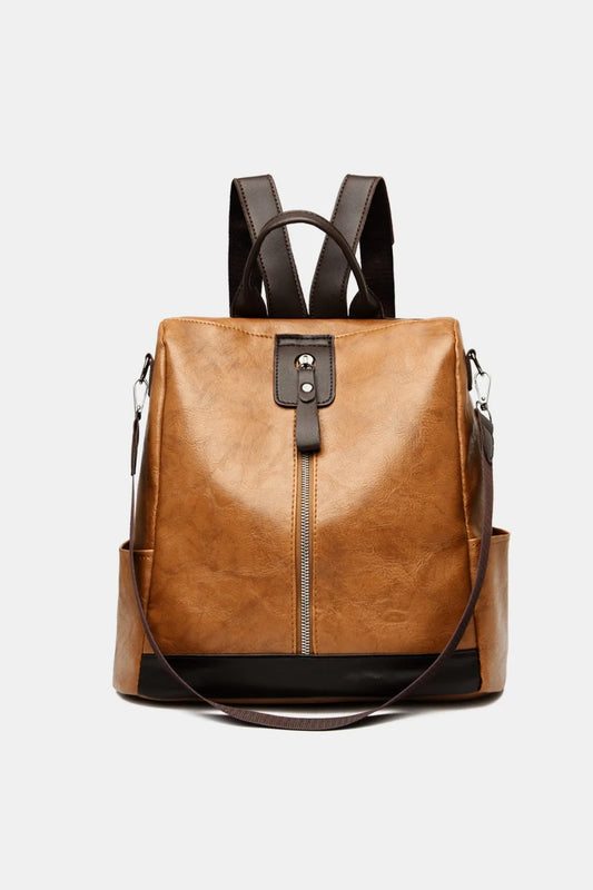 PU leather backpack for everyday use

