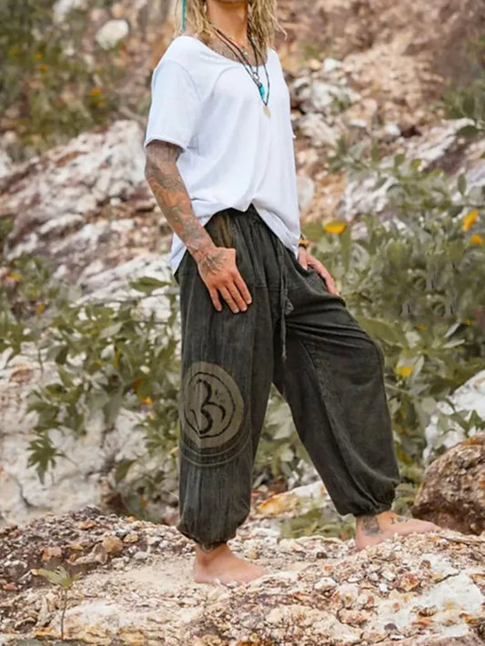 Men's Full Size Drawstring Jogger with Pockets Plus Size