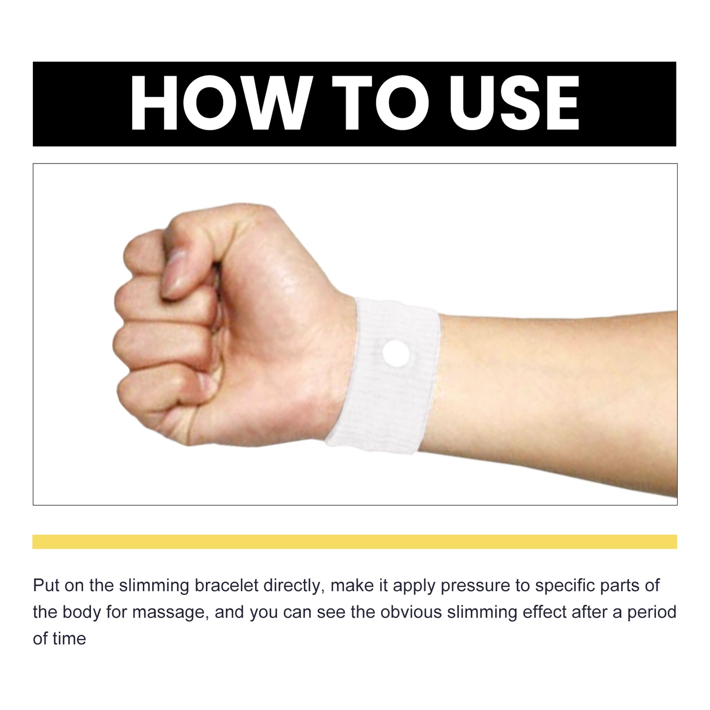Slimming Wristband, Tighten Body Skin Arm Thigh Abdominal Fat Curve Body Shaping Bracelet