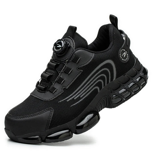 Men’s Steel Toe Safety Shoes – Lightweight, Breathable, Anti-Smashing & Puncture-Proof Summer Work Shoes