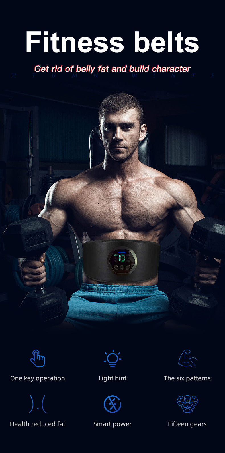 EMS fitness equipment for core and ab development

