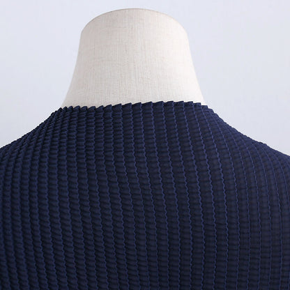 The 'Metro' Stretchy Pullover & Pleated Midi Skirt Set