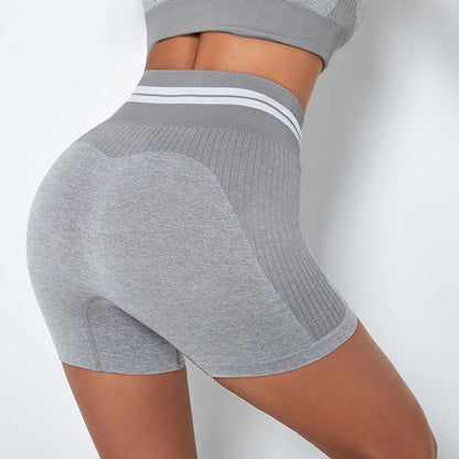 Women's 4-Piece Seamless Yoga Set – Sports Bra, Crop Top, Shorts & High Waist Leggings