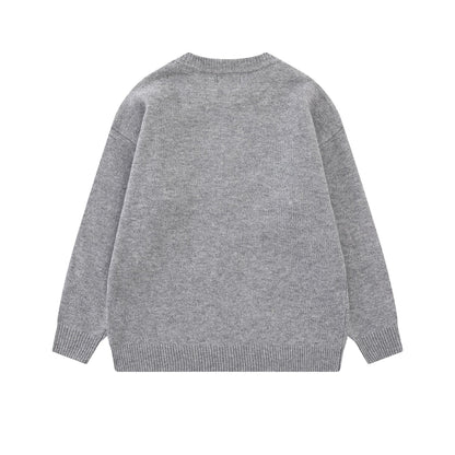 Starfish pattern embroidered sweater