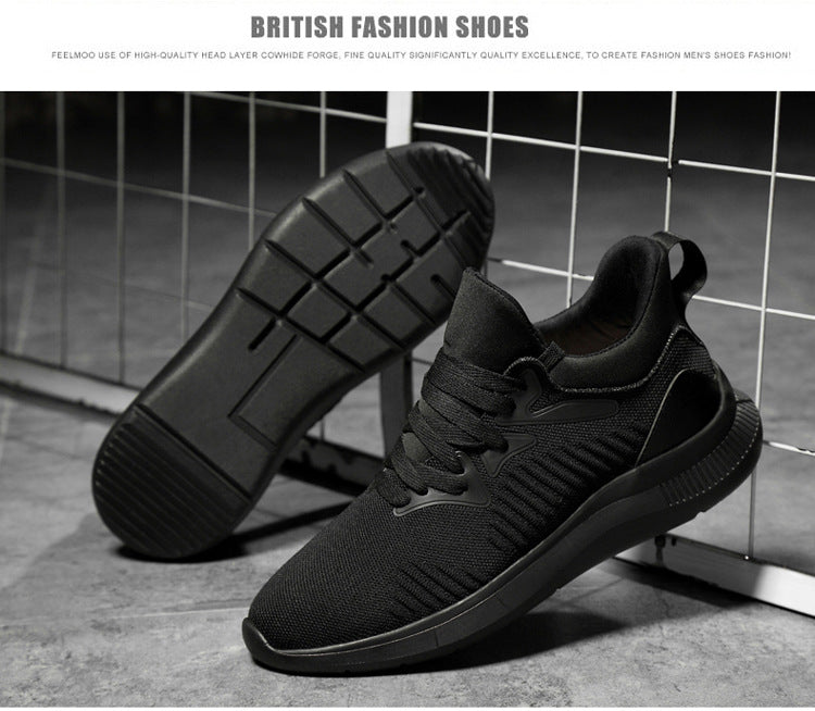 Men's shoes breathable men's casual shoes invisible height increasing shoes mesh sports shoes