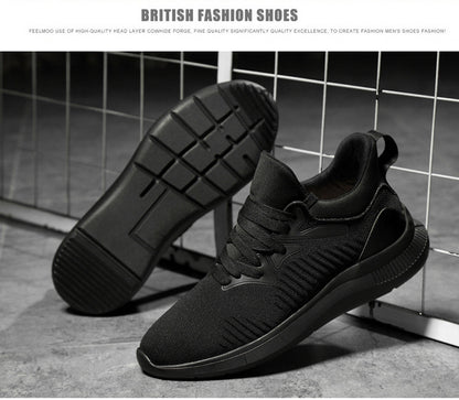 Men's shoes breathable men's casual shoes invisible height increasing shoes mesh sports shoes