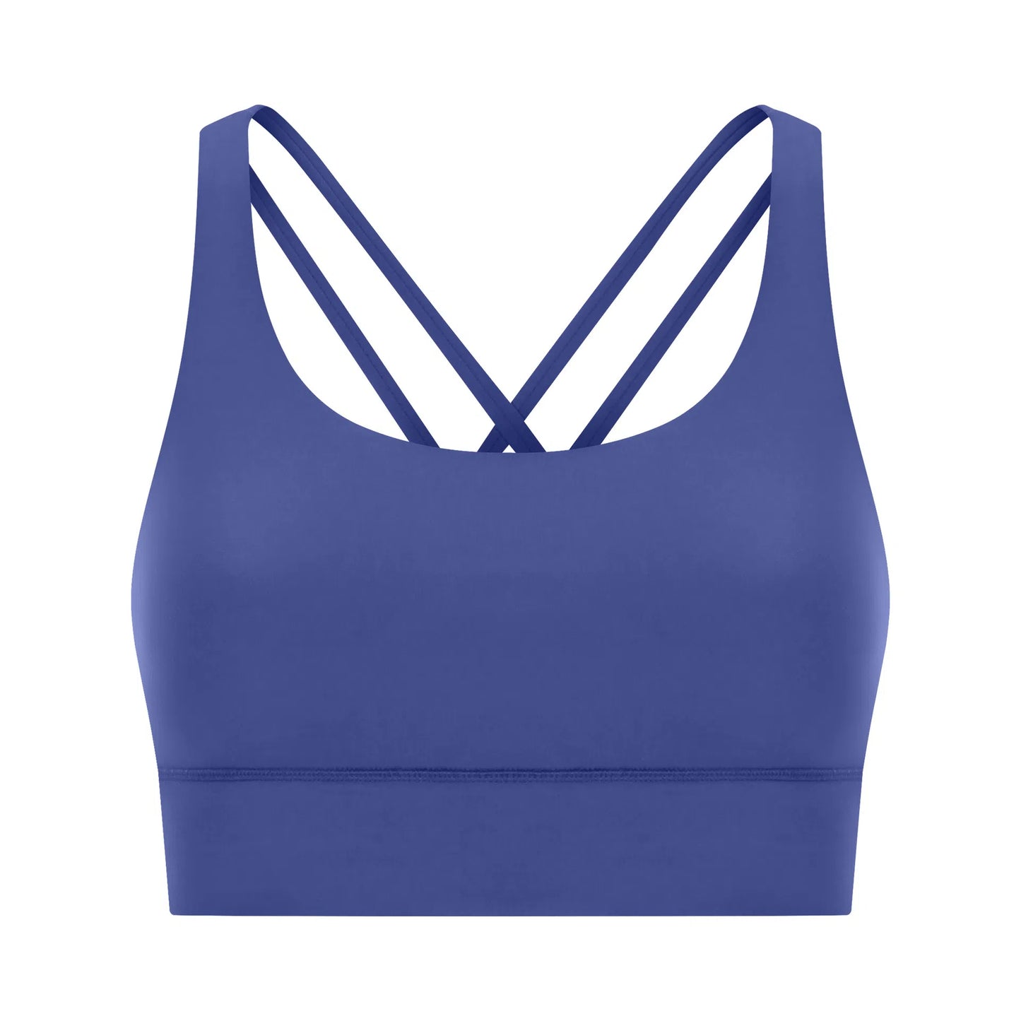 Cross back yoga bra brushed bare high-strength shock-absorbing gathering sports vest for women