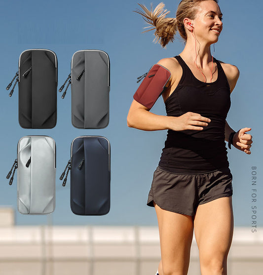 Multi-functional running phone bag worn on shoulder

