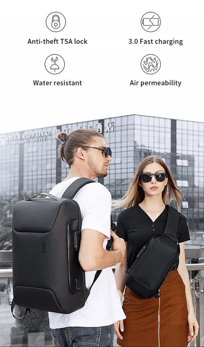 Security features of anti-theft laptop bag

