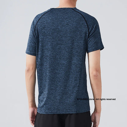 Men's Running T-Shirts plus size, Quick Dry Compression Sport T-Shirts, Fitness Gym Running Shirts, Soccer Shirts Men's Jersey Sportswear