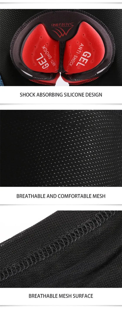 SAENSHING Pro 5D Gel Pad Cycling Shorts Men Downhill Underwear MTB Bermuda Mountain Bike Short Pants Bicycle underpants Man