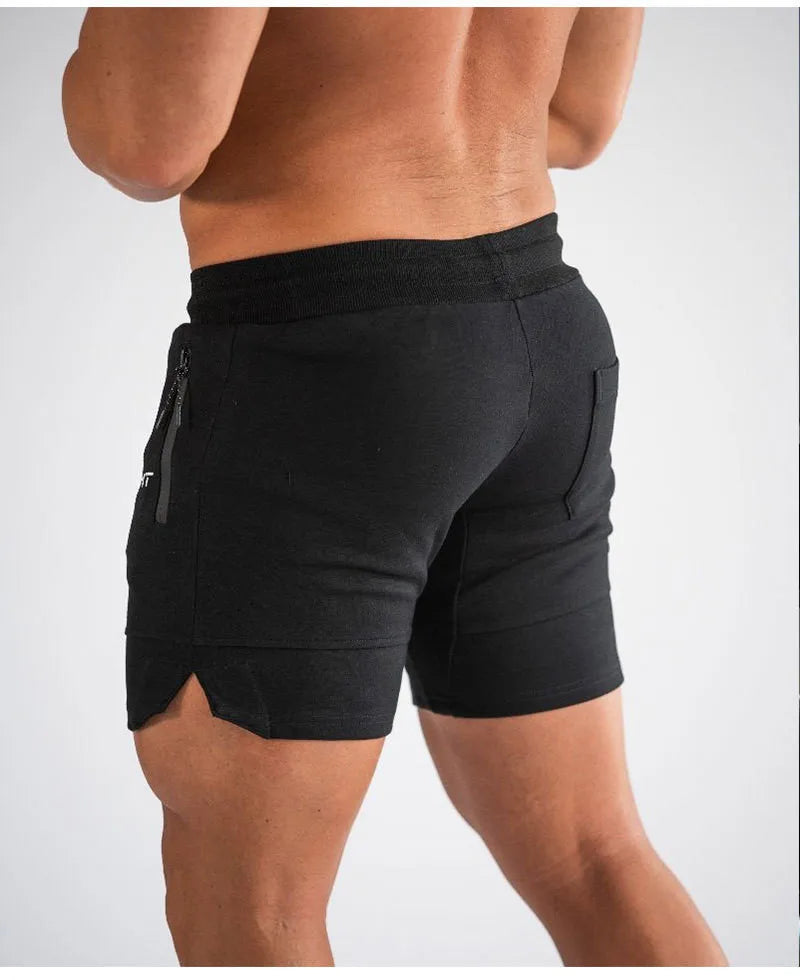 Men Summer mesh Running Shorts Men Brand New gym Shorts Solid Breathable Elastic Waist Jogger quick-drying sport shorts men