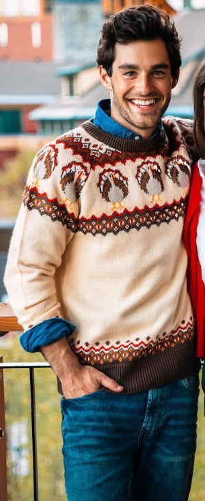 2026 Autumn and Winter New Cross-Border Sweatshirt 3D Digital Printing Men's Autumn Trendy Imitation Sweater Round Neck Sweatshirt